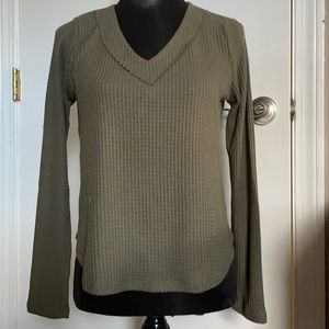 Altar’d State Vneck Waffle Shirt